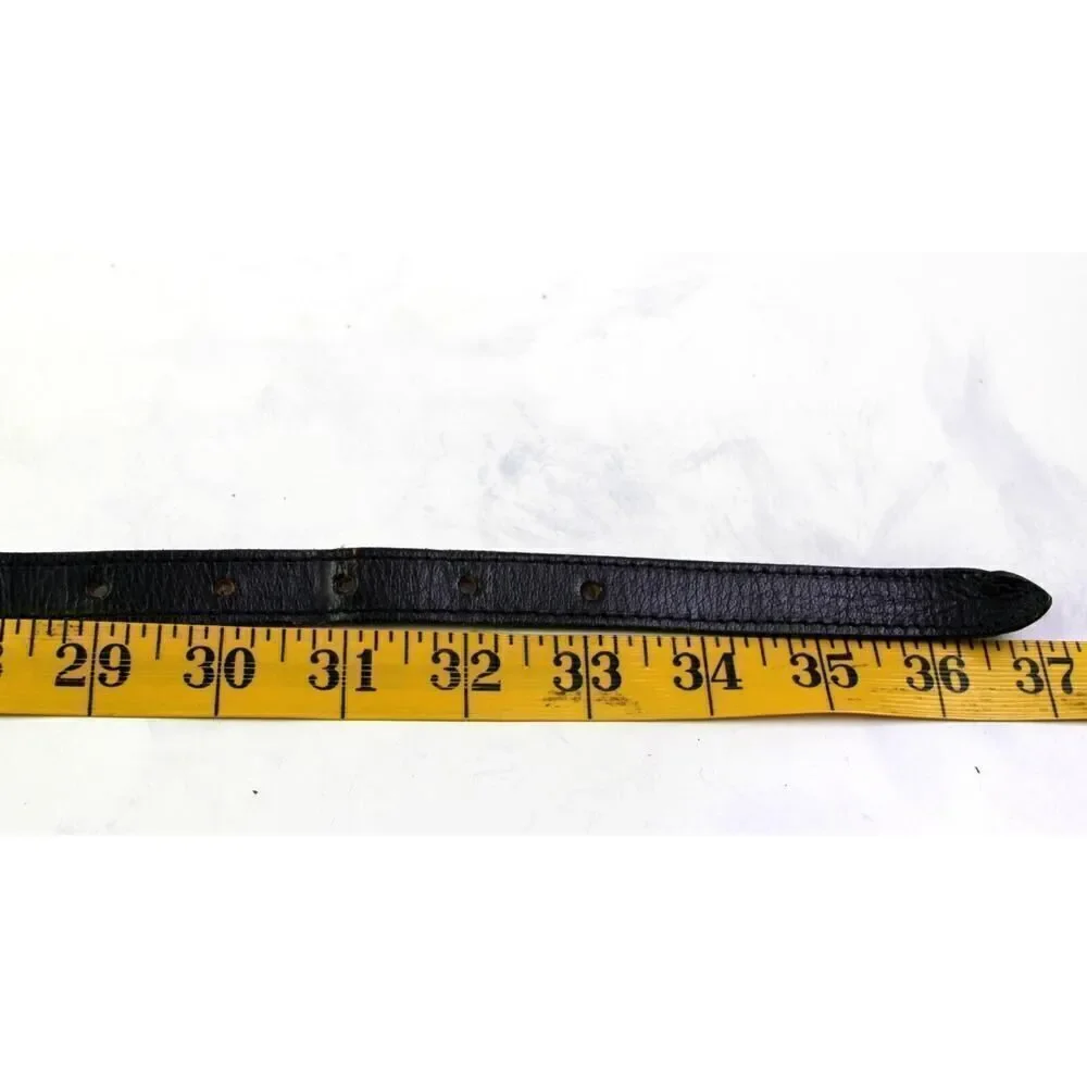 HANDCRAFTED WOVEN BLACK WHITE REAL LEATHER 1/2